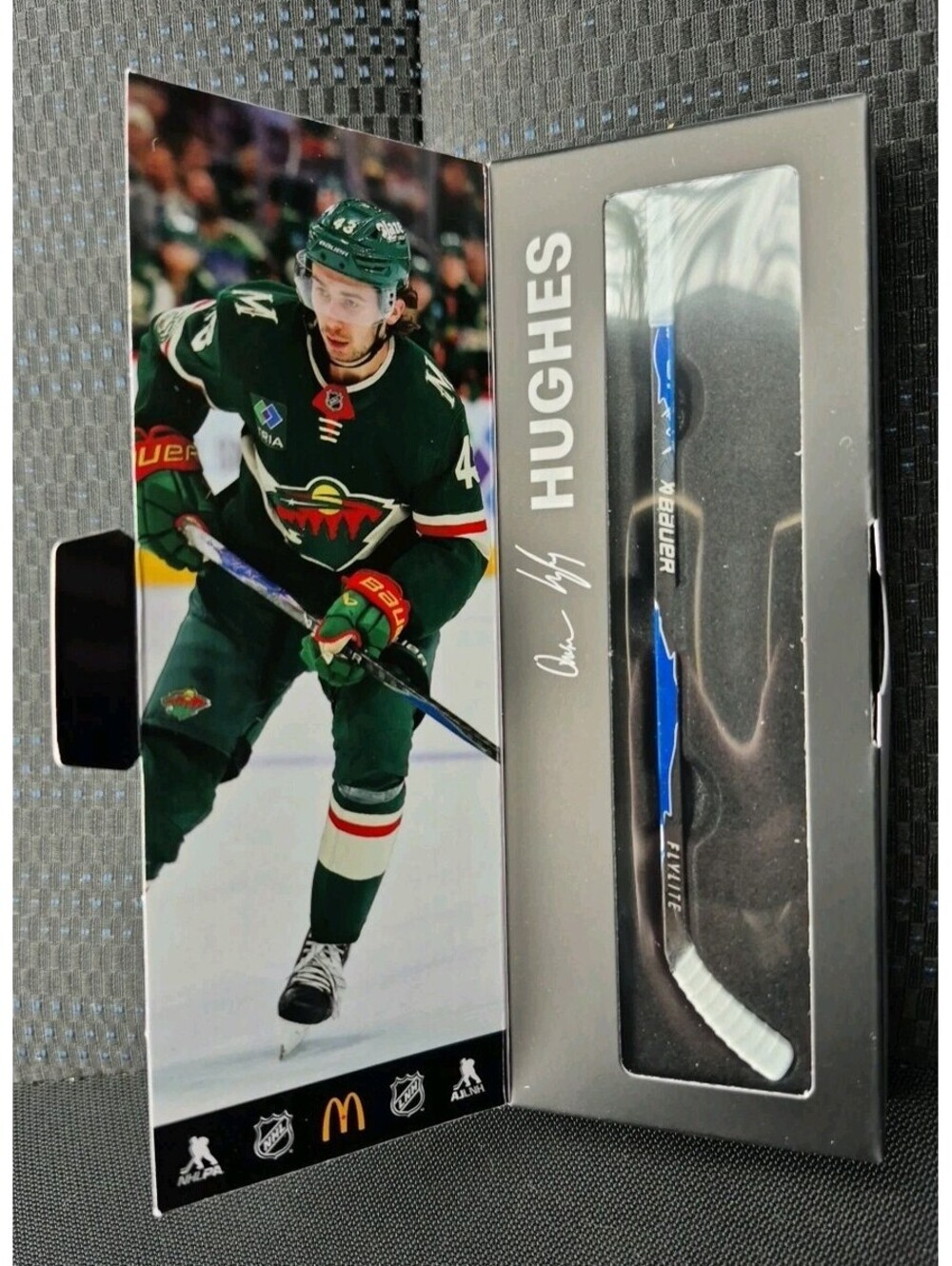 Quinn Hughes Mcdonald's Star Sticks 2025-2026 Mini Sticks Wild Minnesota